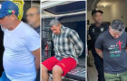 Os três suspeitos presos pela Polícia Civil durante a operação que investiga as mortes no conflito agrário em Araguaína 