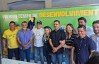 Pré-candidato ao governo do Tocantins, Vicentinho Jr (PSDB) em coletiva de imprensa em Araguaína