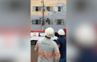 Pintor foi socorrido pelo Samu após sofrer uma descarga elétrica durante serviço em um prédio no Centro de Araguaína.