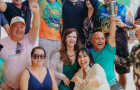 Senadora Professora Dorinha visitou a Praia da Gaivota, em Araguacema, ao lado do prefeito Marquinho e de lideranças locais durante a temporada de praia.