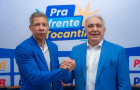 Laurez Moreira apresentou o Coronel Silva Neto como pré-candidato a vice-governador durante coletiva em Palmas.