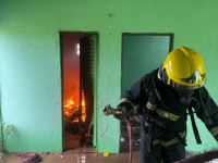 O imóvel estava abandonado.