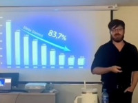 Delegado Fellipe Crivelaro durante curso de Metodologia do Ensino promovido pelo Ministério da Justiça e Segurança Pública (MJSP), em Brasília