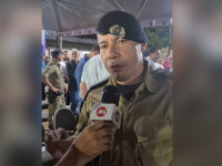 Tenente-coronel José Roberto Carneiro Alves durante entrevista ao AN