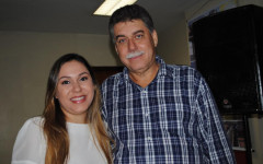 Ex-senador João Ribeiro e a filha Luana Ribeiro 