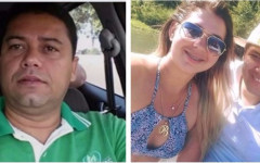 À esquerda, Policial Sanyo e a direita, casal Brenda e Lucas.