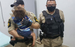 Bebê foi resgatado por militares em Campos Lindos.