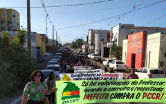 Manifestação dos professores em Araguaína 