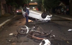 Acidente ocorreu no cruzamento da rua Sadoc Correia com a Av. Paranaíba em 18 de setembro de 2022. 