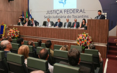 Solenidade em comemoração aos 32 anos da Justiça Federal no Tocantins. 