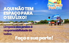 A campanha Praia Limpa-Praia viva será lançada no dia 25 de junho, no auditório da ACIARA