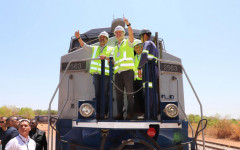 Governador Wanderlei Barbosa e o ministro dos Transportes, Renan Filho, inauguram o terminal rodoferroviário de Alvorada