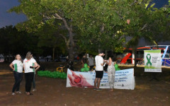 A mobilização ocorreu na praia da graciosa em alusão ao Dia Nacional do Doador de Órgão