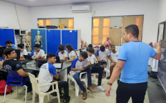 Responsável pela eletiva, o professor Gustavo Melo da Silva disse que a eletiva vai  contribuir com o desenvolvimento profissional dos alunos. 