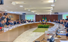 Governador Wanderlei Barbosa participa de reunião em Brasília, sobre a PEC da segurança pública. 