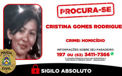 Informações podem ser repassadas para a Central 197 ou (63) 3411-7366 (WhatsApp da  DHPP - Araguaína)