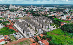 O projeto do condomínio de prédios contempla 416 apartamentos.