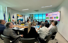 Secretário Fábio Vaz apresenta ações da Educação durante reunião intersetorial no TCE-TO