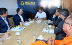 Governador Wanderlei Barbosa e representantes do Consórcio Brasil Central discutem avanços em políticas públicas para o Tocantins