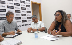 Reunião entre a direção do Sintet e o prefeito de Araguaína, Wagner Rodrigues, que resultou no fim da greve da educação com avanços para a categoria. 