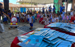 As ações educativas na Creche Mãe de Deus ocorreram no sentido de de conscientizar as crianças sobre segurança no trânsito desde a infância.