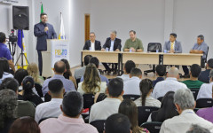 O secretário de Estado do Planejamento e Orçamento, Sergislei de Moura, apresentou os dados do PIB trimestral do Tocantins em evento na sede do Ruraltins, em Palmas