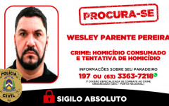 Foto: Informações sobre seu paradeiro podem ser fornecidas à 7ª DEIC, por meio do telefone/WhatsApp (63) 3363-7218. O anonimato é garantido