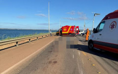 Motociclista morreu na ponte Governador José Wilson Siqueira Campos, na TO-080 
