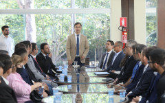 Prefeito em exercício de Palmas, Pastor Carlos Velozo, em reunião com o secretariado.
