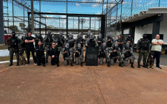 A oitava etapa da operação contou com o apoio do Noc, Gope e direção da unidade.