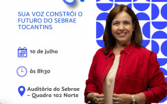 Superintendente do Sebrae TO, Rerison Leite, apresenta pesquisa O Sebrae TO Quer Ouvir Você! durante evento em Palmas.