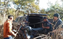 Moto encontrada por brigadistas foi levada por equipe da GMP até delegacia 