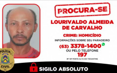 Lourivaldo Almeida de Carvalho, de 41 anos, é procurado pela Polícia Civil