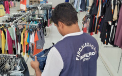 Equipe técnica da Agência destaca que nos produtos têxteis todas as informações devem ser escritas em português