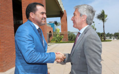 Governador Wanderlei Barbosa recebeu o embaixador de Portugal, Luís Faro Ramos, no Palácio Araguaia 
