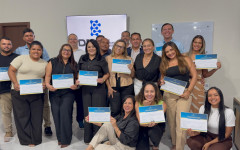 Primeira turma do curso de Comunicação e Oratória da Escola de Desenvolvimento de Negócios de Araguaína, com o professor Edilson Assunção. Formação capacitou empresários e empreendedores locais para comunicação estratégica e vendas.