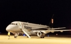 Avião da Polícia Federal no aeroporto de Palmas durante nova fase da Operação Fames-19 