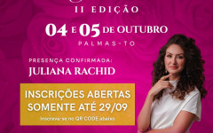 As inscrições estão abertas e podem ser feitas até o próximo dia 29 de setembro.