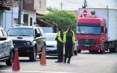 Durante a atividade, foram repassadas orientações sobre o cuidado no trânsito