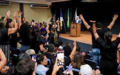 Cerimônia de anúncio contou com representantes da comissão dos aprovados