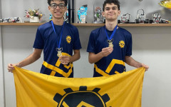 Alunos da Escola SESI Gustavo Melo Couto e Ricardo da Silva Luz , classificados para o  Regional das Américas da RoboCup Júnior