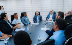 Governador Laurez Moreira recebeu nesta segunda-feira, 24, em seu gabinete no Palácio Araguaia, os prefeitos dos municípios da região do Jalapão 