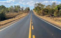  Trecho da rodovia BR-153 no Estado de Goiás