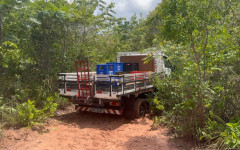  Caminhão foi localizado numa estrada vicinal