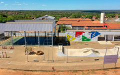 Vista aérea do CEI Professora Edília Moraes Soares, no setor Araguaína Sul