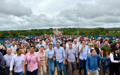 Governador Wanderlei Barbosa inaugura nova estrutura do Posto Fiscal de Aguiarnópolis e homenageia vítimas do desabamento da Ponte JK