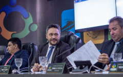 Max Fleury durante sessão na Câmara Municipal de Araguaína: primeiro ano de mandato com 399 proposições, 257 requerimentos e 91 moções apresentadas