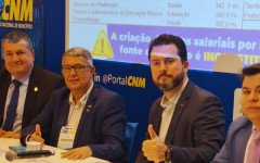 Presidente da ATM, Big Jow, ao lado de presidentes das estaduais em mobilização da CNM em Brasília