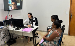 A acompanhante Marilena Milhomem e família aprovaram a teleconsulta realizada no HRG           