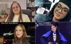 1) Ruth Léia Matos Benício, aprovada em Biomedicina, pela FAG; 2) Jessica Kallyne, aprovada no curso de Direito, pela Unitins; 3) Nicole Balbino, aprovada no curso de Fonoaudiologia, da Unitins; 4) Ada Vitória Batista Gomes, aprovada no curso de Engenhari